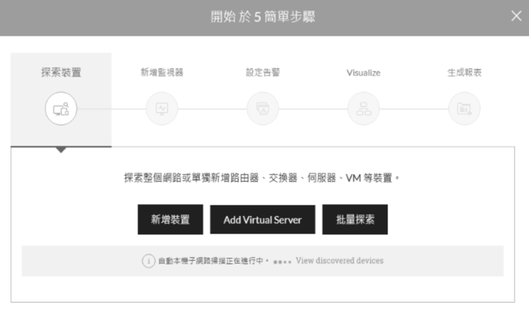 圖2 開始於5個簡單步驟。