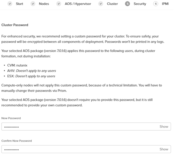 圖13 鍵入新的nutanix管理帳號登入密碼。